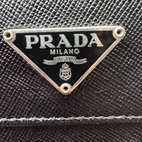 Prada Saffiano leather flap wallet with COA EUC - Picture 4 of 15